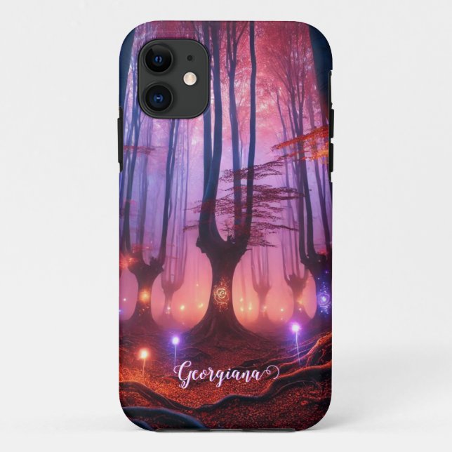 Individuelle Name Autumnal verzauberter Whimsigoth Case-Mate iPhone Hülle (Rückseite)