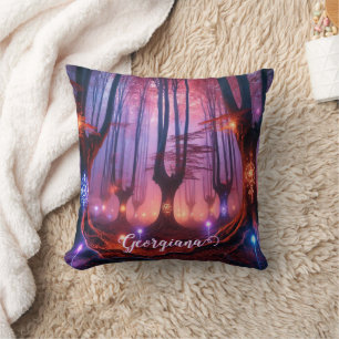 Individuelle Name Autumnal verzauberter Whimsigoth Kissen