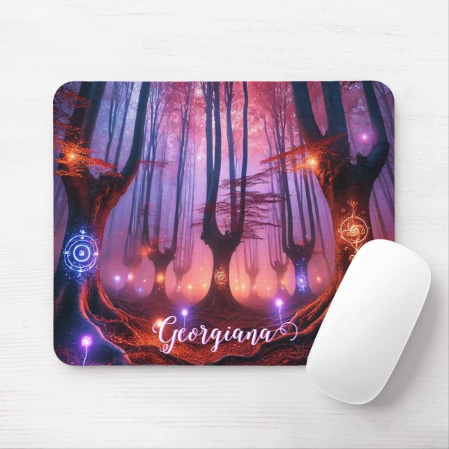 Individuelle Name Autumnal verzauberter Whimsigoth Mousepad (Mit Mouse)