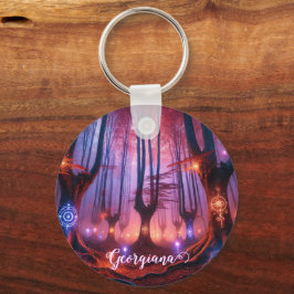 Individuelle Name Autumnal verzauberter Whimsigoth Schlüsselanhänger