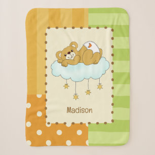 Individuelle Name Baby Bear Teddy Sherpadecke