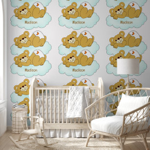 Individuelle Name Baby Bear Teddy Tapete