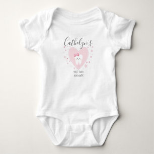 Individuelle Name Baby Girl First Tooth Outfit Strampler