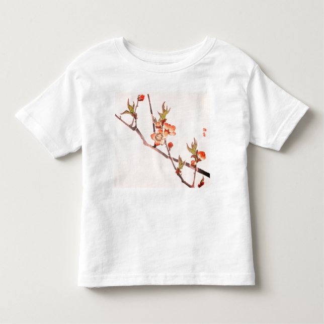 INDIVIDUELLE NAME BABY MÄDCHEN T - SHIRT MIT CHERR (Vorderseite)