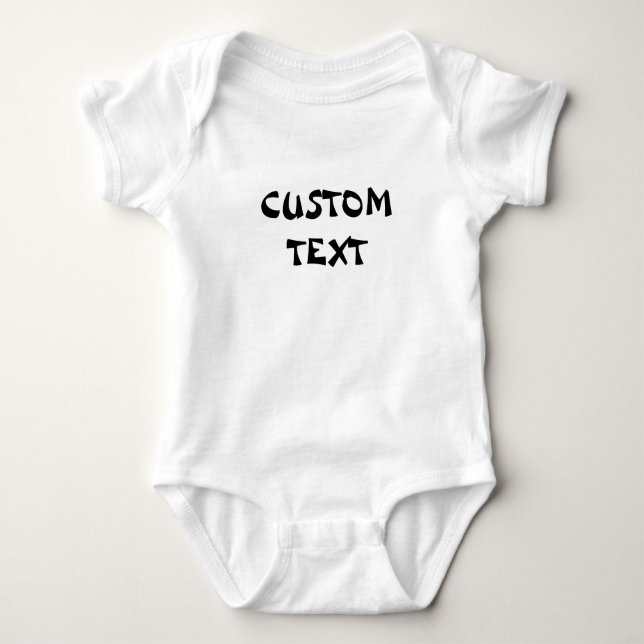 Individuelle Name Baby, Personalisierter Text Baby Strampler (Vorderseite)