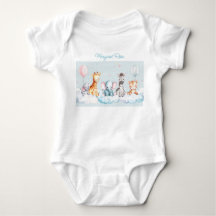 Individuelle Name Baby Zebra mit all seinen Freund