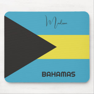 Individuelle Name Bahamas Flag Mousepad