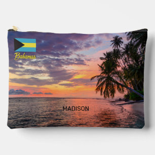 Individuelle Name Bahamas Sunset Zubehörtasche