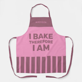 Individuelle Name Baker-Schürze Schürze