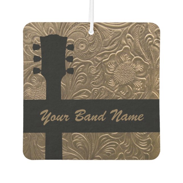 Individuelle Name Band Merch Guitar Rock Country M Autolufterfrischer (Vorderseite)