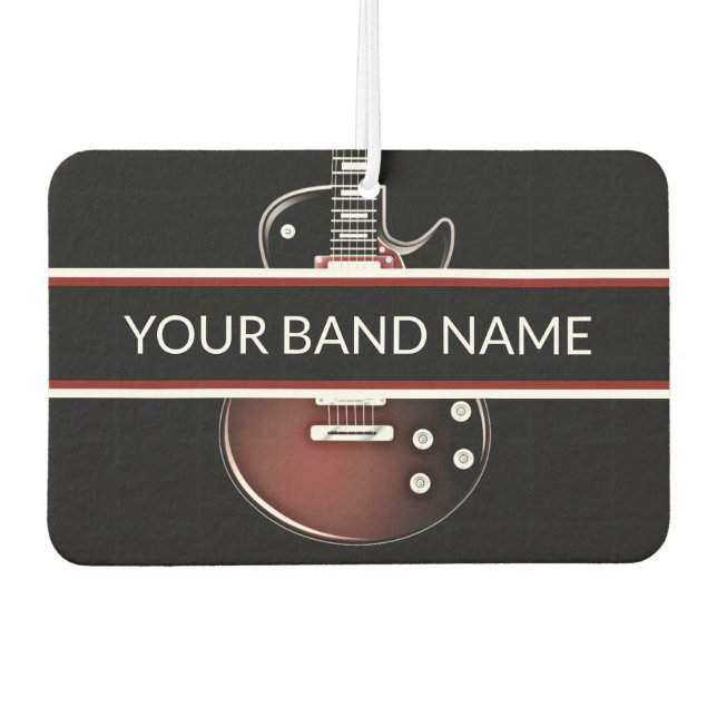 Individuelle Name Band Merch Guitar Rock und Roll  Autolufterfrischer (Vorderseite)