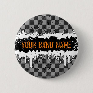 Individuelle Name Band Merch Punk Rock Music Butto Button