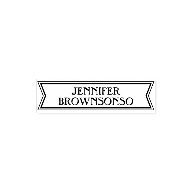 Individuelle Name Banner Permastempel (Design)