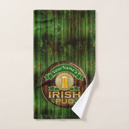 Individuelle Name Bar Irish Pub Sign St Patricks D Handtuch