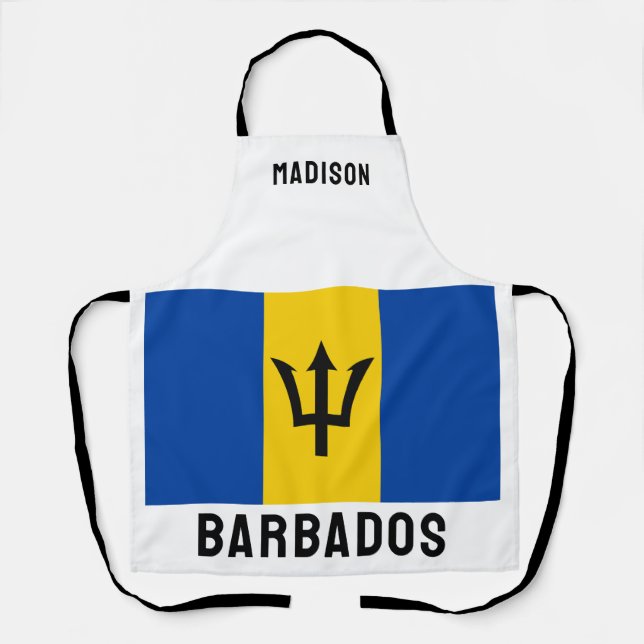 Individuelle Name Barbados Flag Schürze (Vorderseite)