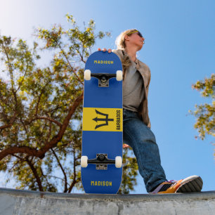 Individuelle Name Barbados Flag Skateboard