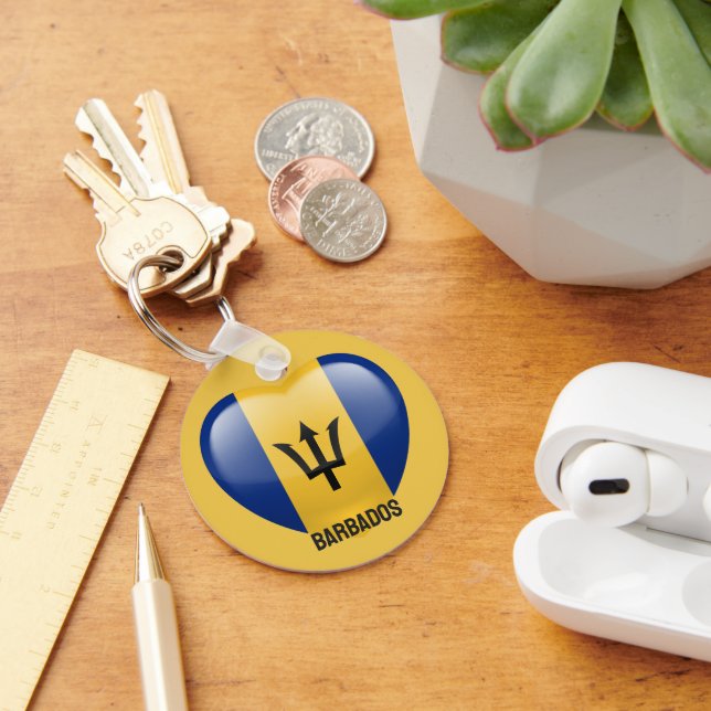Individuelle Name Barbados Liebe Schlüsselanhänger (Schreibtisch)