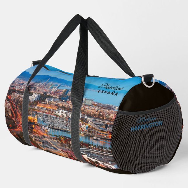 Individuelle Name Barcelona Duffle Bag (Rechte Ecke)