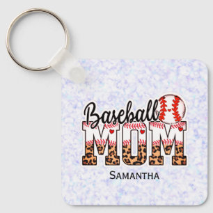Individuelle Name Baseball Mama Muttertag Schlüsselanhänger