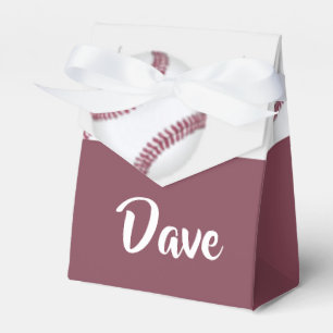 Individuelle Name-Baseballgraumuster Geschenkschachtel