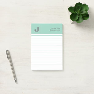 Individuelle Name Basic Clean Einfach Minimalistis Post-it Klebezettel