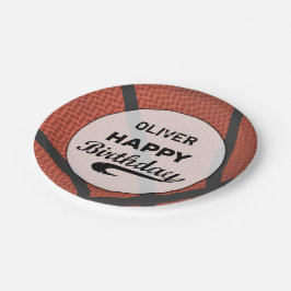 Individuelle Name Basketball Geburtstag Große Grun Pappteller