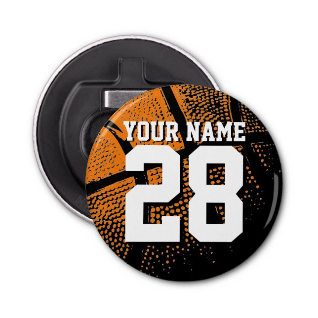 Individuelle Name Basketball-Jersey Flaschenöffner (Vorderseite)