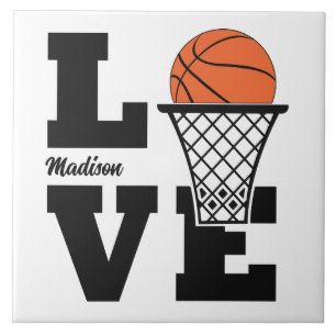 Individuelle Name Basketball Liebe Fliese