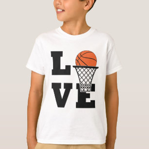 Individuelle Name Basketball Liebe T-Shirt