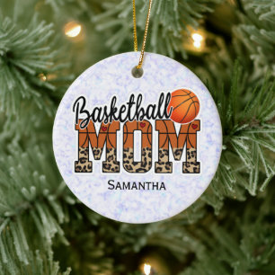 Individuelle Name Basketball Mama   Muttertag Keramik Ornament