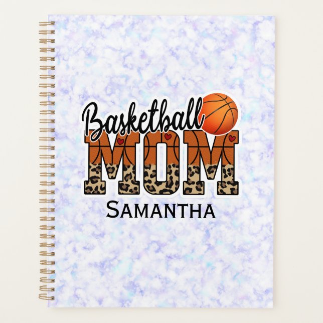 Individuelle Name Basketball Mama | Muttertag Planer (Vorderseite)