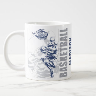 Individuelle Name Basketball Player Jumbo-Tasse