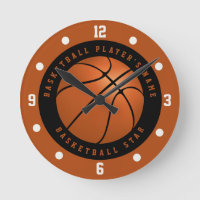 Individuelle Name Basketball Schwarz und Orange