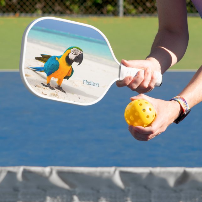 Individuelle Name Beach Parrot Pickleball Schläger (InSitu)