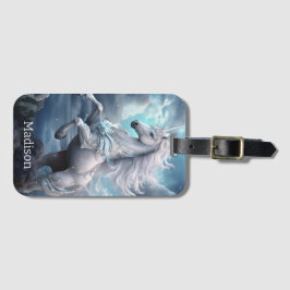 Individuelle Name Beautiful Unicorn Gepäckanhänger