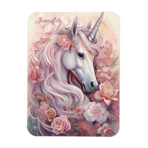 Individuelle Name Beautiful Unicorn Magnet