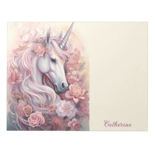 Individuelle Name Beautiful Unicorn Notizblock