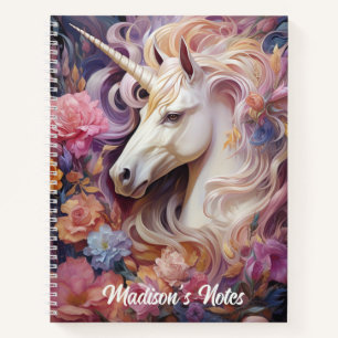 Individuelle Name Beautiful Unicorn Notizbuch
