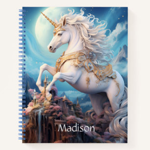 Individuelle Name Beautiful Unicorn Notizbuch