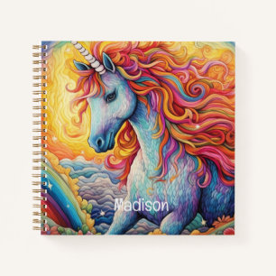 Individuelle Name Beautiful Unicorn Notizbuch