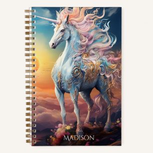Individuelle Name Beautiful Unicorn Notizbuch