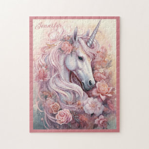 Individuelle Name Beautiful Unicorn Puzzle