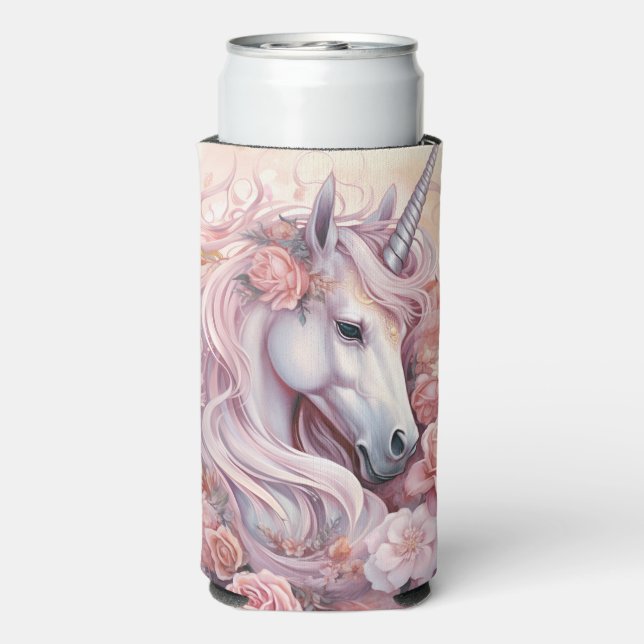 Individuelle Name Beautiful Unicorn Selters Dosenkühler (Seltzer Rückseite)