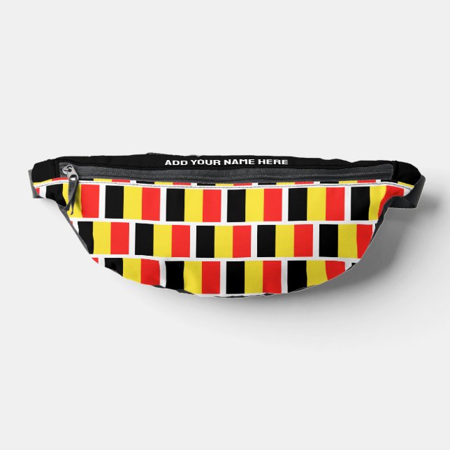 Individuelle Name BELGISCHE FLAGGE BELGIENS Bauchtasche (Ablage )