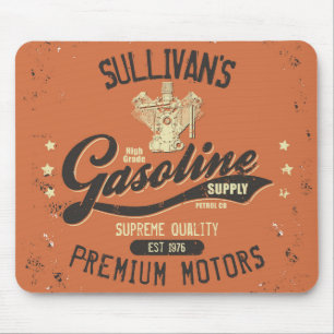 Individuelle Name Benzinmotoren Retro Mechanische Mousepad
