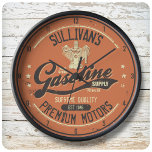 Individuelle Name Benzinmotoren Retro Mechanische  Uhr<br><div class="desc">Individuelle Name Benzin Motoren Retro Mechanic Shop Design - Mit Ihrem Namen und individuellem Text! Premium Frisierte Auto Classic Car oder 4x4 Garage Dekoration!</div>