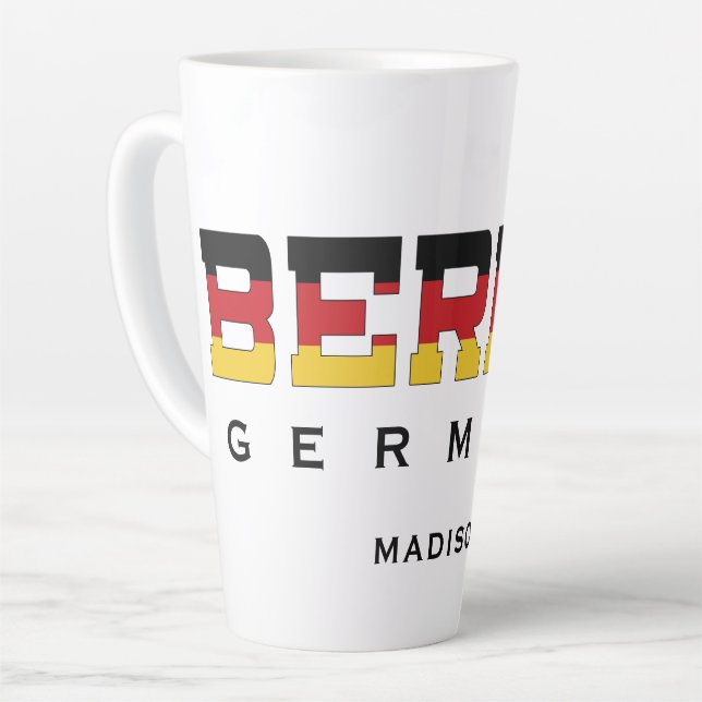 Individuelle Name Berlin Deutschland Milchtasse (Linke Ecke)