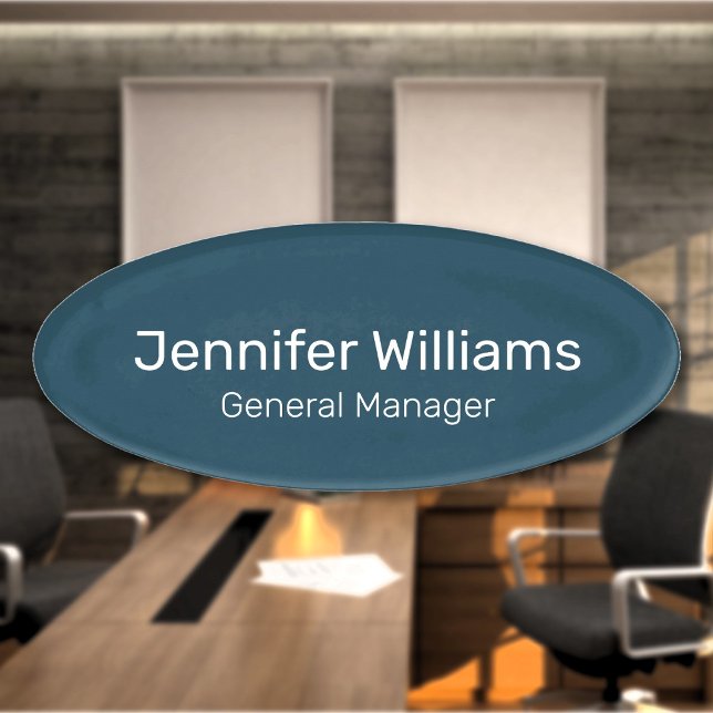 Individuelle Name Beruflicher Mitarbeiter Namenschild (Von Creator hochgeladen)