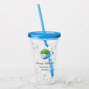 Individuelle Name Best Golfer Plastic Tumbler Acryltrinkbecher