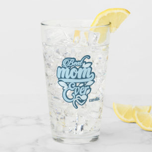 Individuelle Name "Best Mama Ever" Glas